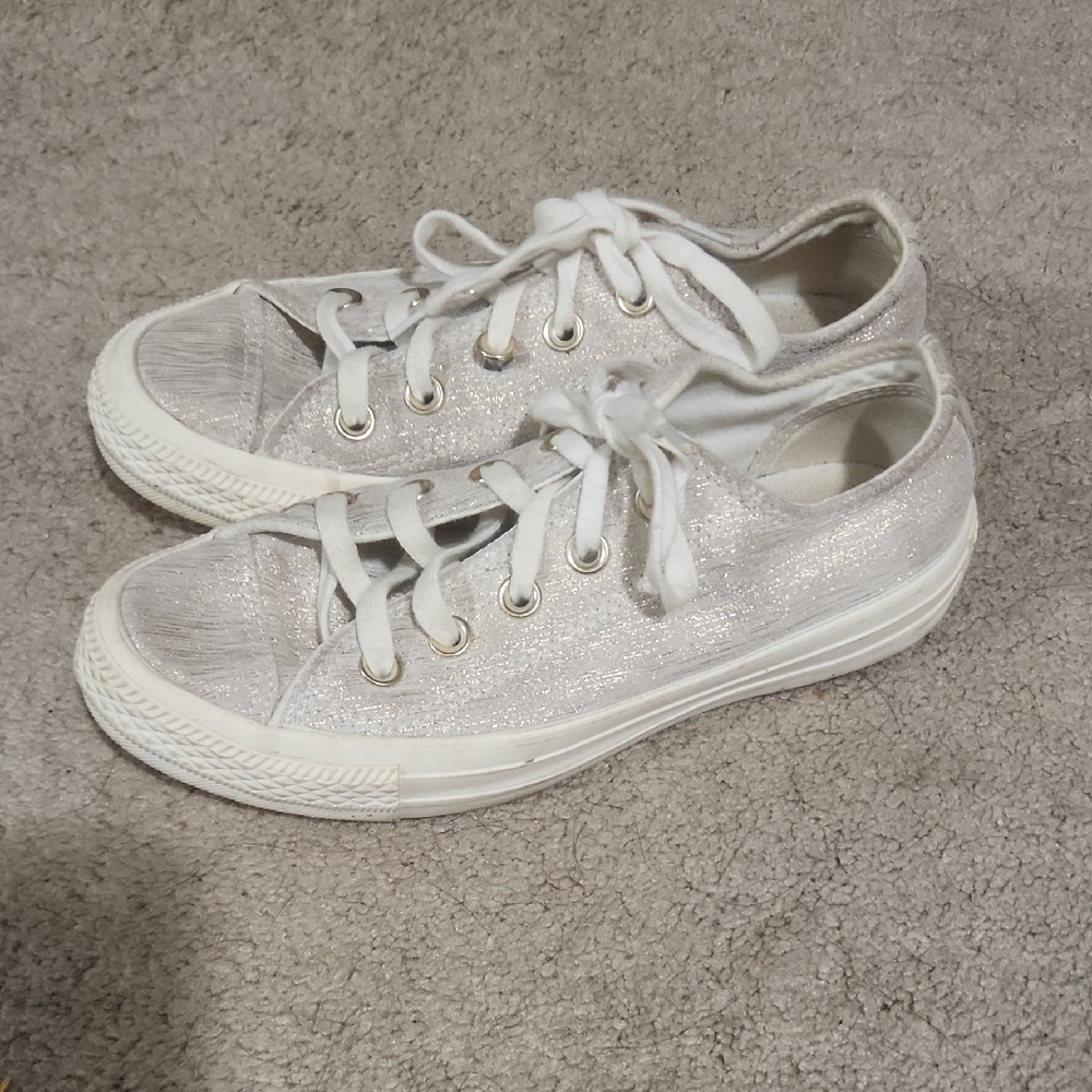 Stylish Women's Silver Sneakers